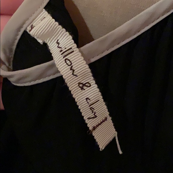 Willow & Clay Black/Cream Colorblock Midi Dress, M - Picture 5 of 16